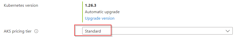 AKS Standard SKU